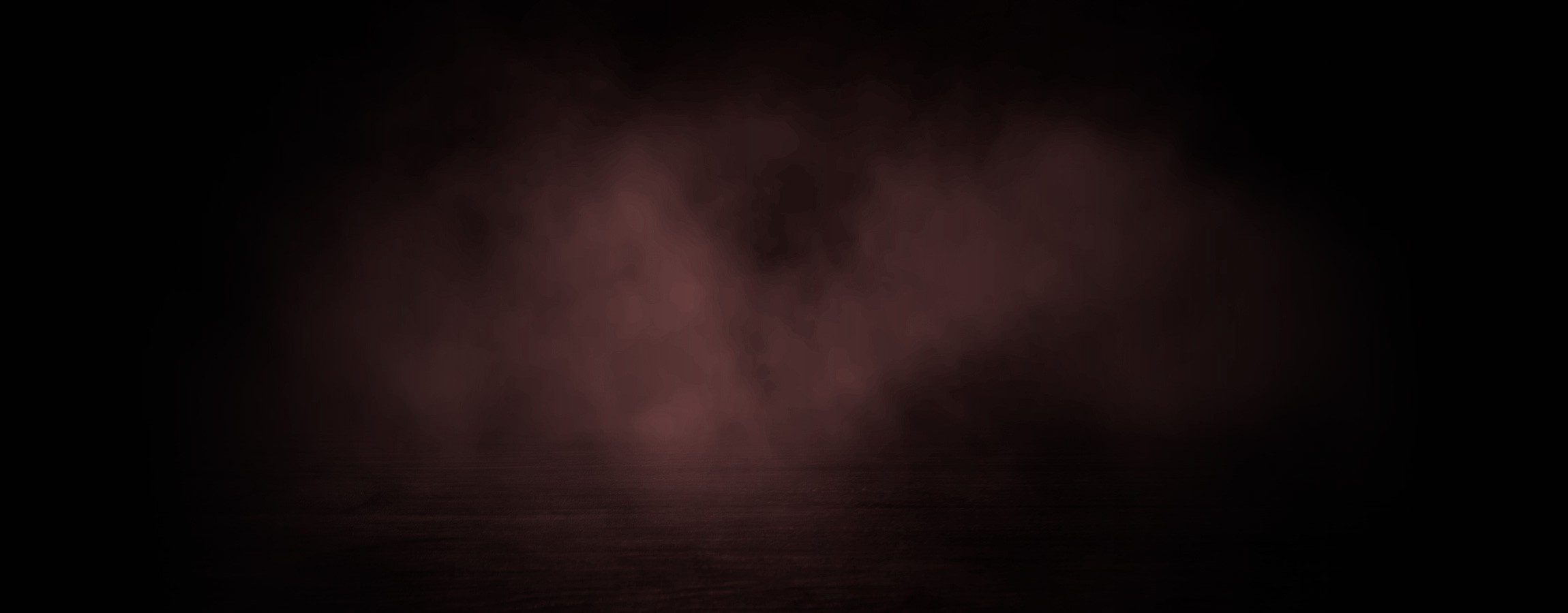 Dark moody background with maroon smoke and reflections.